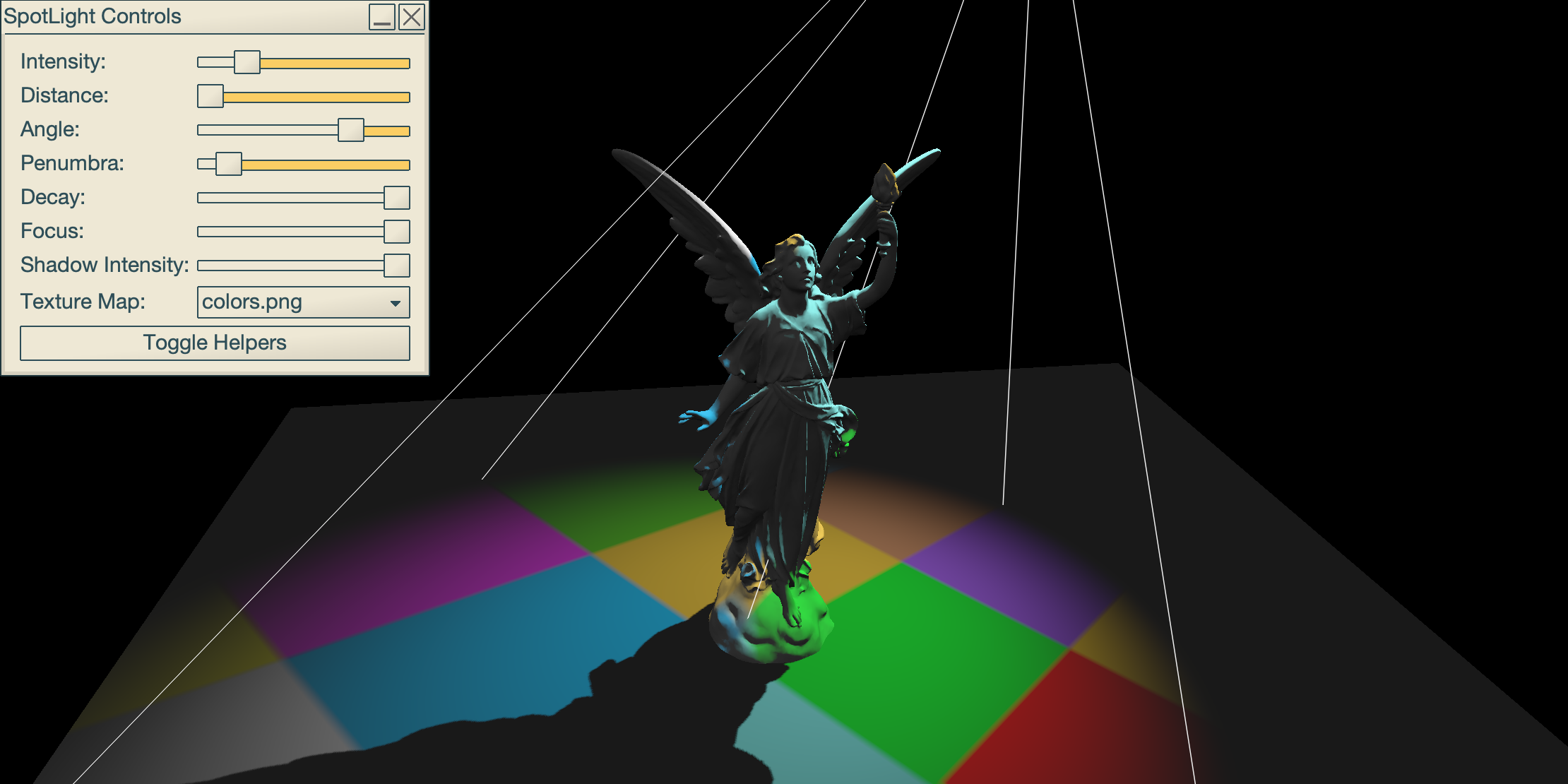 SpotLight Texture Demo