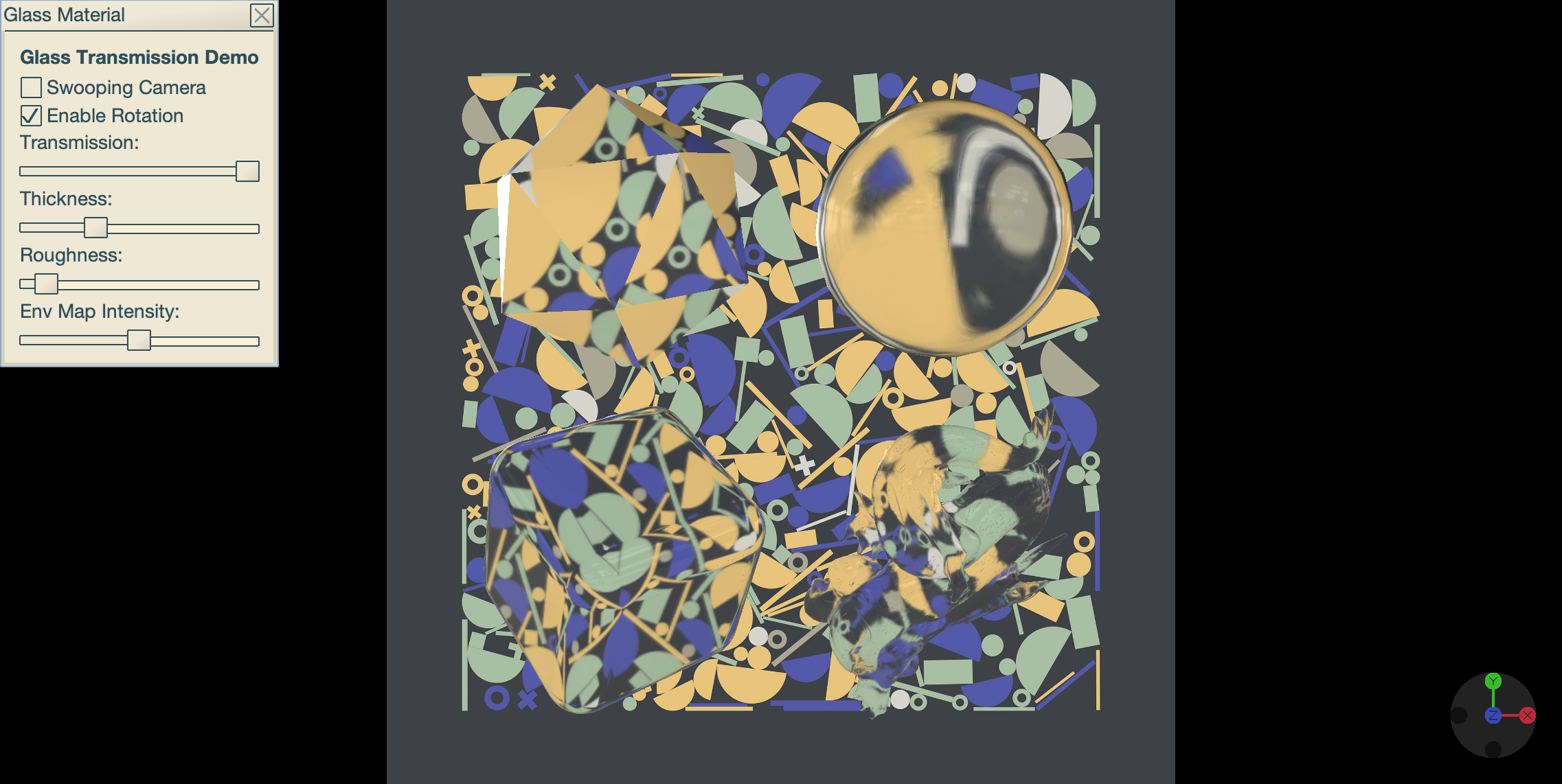 Transmission Material Test