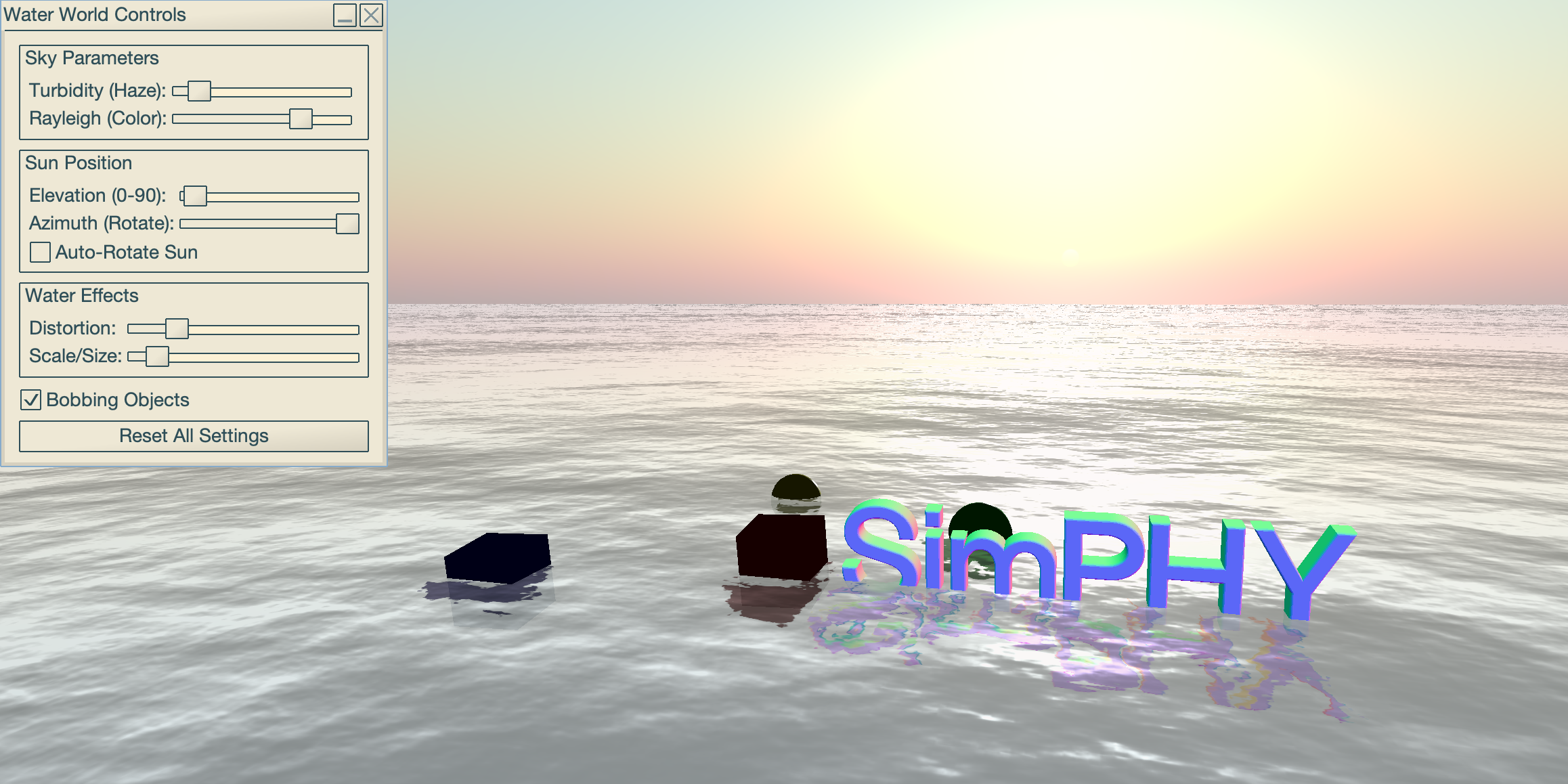Water Sky test
